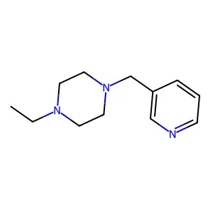 1-Ethyl-4-(pyridin-3-ylmethyl)piperazine structure