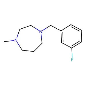1-[(3-Fluorophenyl)methyl]-4-methyl-1,4-diazepane structure
