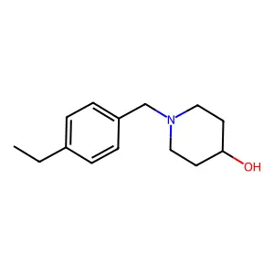 1-[(4-Ethylphenyl)methyl]piperidin-4-ol structure