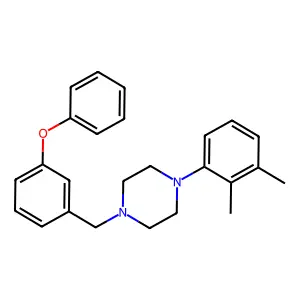 1-(2,3-Dimethylphenyl)-4-[(3-phenoxyphenyl)methyl]piperazine structure