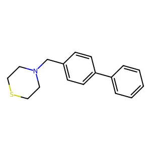 4-(4-Biphenylylmethyl)thiomorpholine structure
