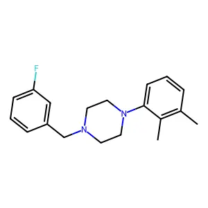 1-(2,3-Dimethylphenyl)-4-[(3-fluorophenyl)methyl]piperazine structure