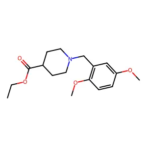 Ethyl 1-(2,5-dimethoxybenzyl)piperidine-4-carboxylate structure