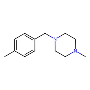 1-Methyl-4-[(4-methylphenyl)methyl]piperazine structure