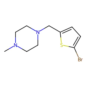 1-[(5-Bromothiophen-2-yl)methyl]-4-methylpiperazine structure