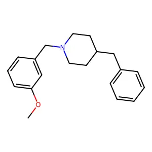 4-Benzyl-1-[(3-methoxyphenyl)methyl]piperidine structure