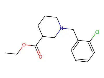 Ethyl 1-(2-chlorobenzyl)piperidine-3-carboxylate structure