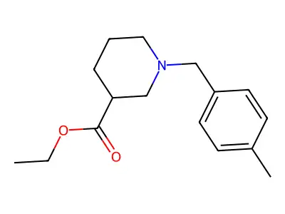 Ethyl 1-(4-methylbenzyl)piperidine-3-carboxylate structure