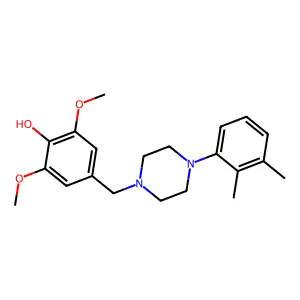 4-[[4-(2,3-Dimethylphenyl)-1-piperazinyl]methyl]-2,6-dimethoxyphenol structure