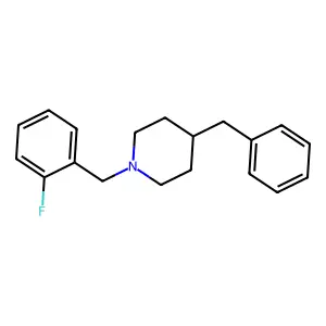 4-Benzyl-1-(2-fluorobenzyl)piperidine structure