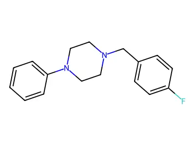 1-(4-Fluorobenzyl)-4-phenylpiperazine structure