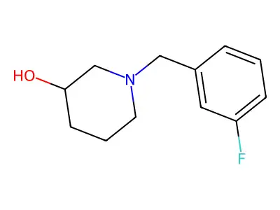 1-(3-Fluorobenzyl)piperidin-3-ol structure