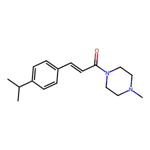 3-(4-Isopropylphenyl)-1-(4-methylpiperazin-1-yl)prop-2-en-1-one structure