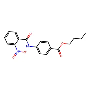 Butyl 4-[(2-nitrobenzoyl)amino]benzoate structure