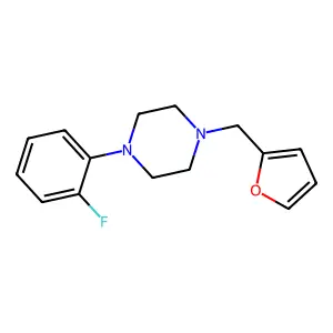 1-(2-Fluorophenyl)-4-(furan-2-ylmethyl)piperazine structure