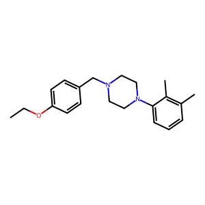 1-(2,3-Dimethylphenyl)-4-[(4-ethoxyphenyl)methyl]piperazine structure