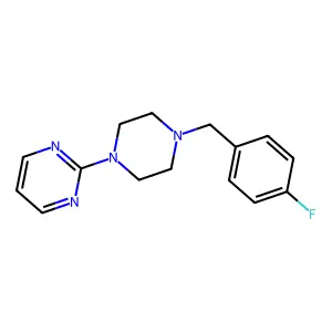 2-[4-(4-Fluorobenzyl)-1-piperazinyl]pyrimidine structure