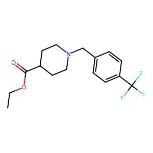 Ethyl 1-(4-Trifluoromethyl-benzyl)-piperidine-4-carboxylate structure