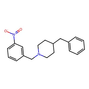 1-((3-Nitrophenyl)methyl)-4-(phenylmethyl)piperidine structure