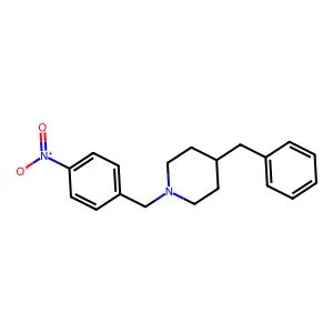 4-Benzyl-1-(4-nitrobenzyl)piperidine structure