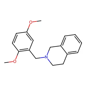 2-[(2,5-dimethoxyphenyl)methyl]-3,4-dihydro-1H-isoquinoline structure