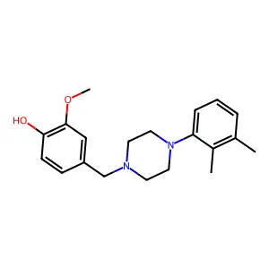 4-[[4-(2,3-Dimethylphenyl)piperazin-1-yl]methyl]-2-methoxyphenol structure
