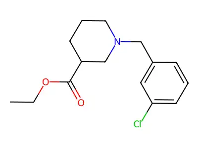 Ethyl 1-(3-chlorobenzyl)piperidine-3-carboxylate structure