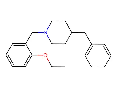 4-Benzyl-1-(2-ethoxybenzyl)piperidine structure