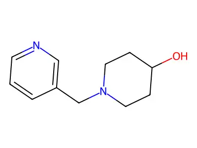 1-(3-Pyridinylmethyl)-4-piperidinol structure