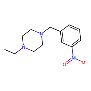 1-Ethyl-4-(3-nitro-benzyl)-piperazine structure