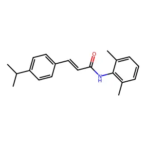 (E)-N-(2,6-dimethylphenyl)-3-(4-propan-2-ylphenyl)prop-2-enamide structure