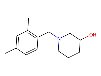 1-[(2,4-Dimethylphenyl)methyl]piperidin-3-ol structure
