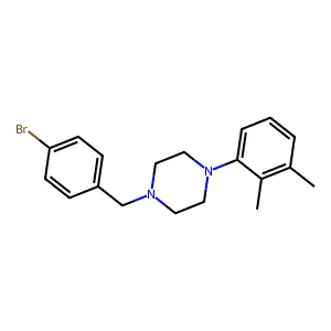 1-[(4-Bromophenyl)methyl]-4-(2,3-dimethylphenyl)piperazine structure