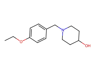 1-[(4-Ethoxyphenyl)methyl]piperidin-4-ol structure