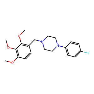 1-(4-Fluorophenyl)-4-(2,3,4-trimethoxybenzyl)piperazine structure