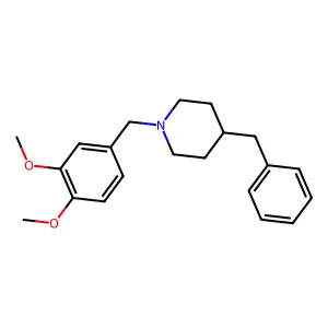 4-Benzyl-1-(3,4-dimethoxybenzyl)piperidine structure