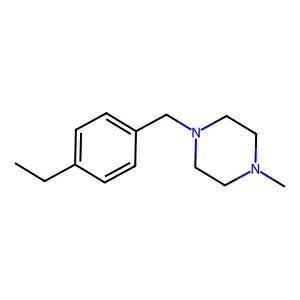 1-(4-Ethylbenzyl)-4-methylpiperazine structure