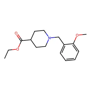 Ethyl 1-(2-methoxybenzyl)piperidine-4-carboxylate structure