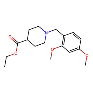 Ethyl 1-(2,4-dimethoxybenzyl)piperidine-4-carboxylate structure