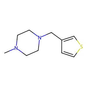 1-Methyl-4-(thiophen-3-ylmethyl)piperazine structure