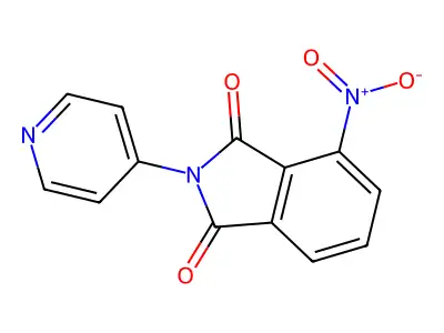 4-Nitro-2-pyridin-4-ylisoindole-1,3-dione structure