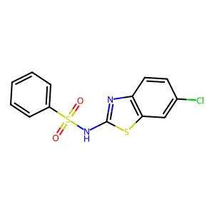 N-(6-Chloro-1,3-benzothiazol-2-yl)benzenesulfonamide structure