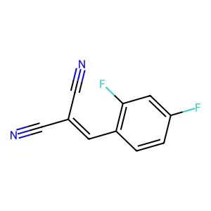 2-[(2,4-Difluorophenyl)methylidene]propanedinitrile structure