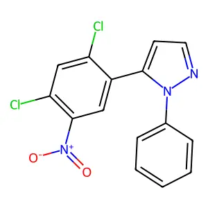 5-(2,4-Dichloro-5-nitrophenyl)-1-phenylpyrazole structure