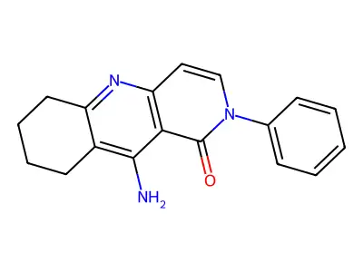 10-amino-2-phenyl-6,7,8,9-tetrahydrobenzo[b][1,6]naphthyridin-1(2H)-one structure