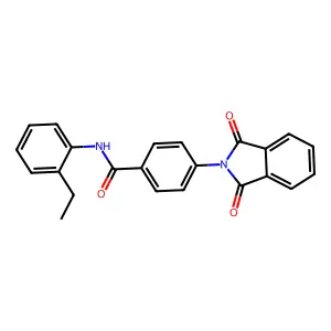 4-(1,3-dioxoisoindolin-2-yl)-N-(2-ethylphenyl)benzamide structure