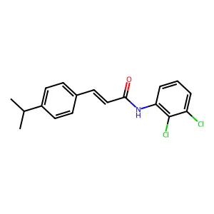 (E)-N-(2,3-dichlorophenyl)-3-(4-propan-2-ylphenyl)prop-2-enamide structure