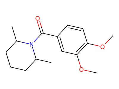 (3,4-Dimethoxyphenyl)(2,6-dimethylpiperidin-1-yl)methanone structure