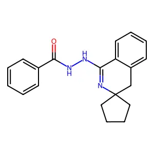 N'-spiro[4H-isoquinoline-3,1'-cyclopentane]-1-ylbenzohydrazide structure