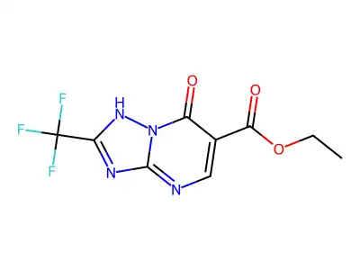 Ethyl 7-oxo-2-(trifluoromethyl)-1,7-dihydro-[1,2,4]triazolo[1,5-a]pyrimidine-6-carboxylate structure